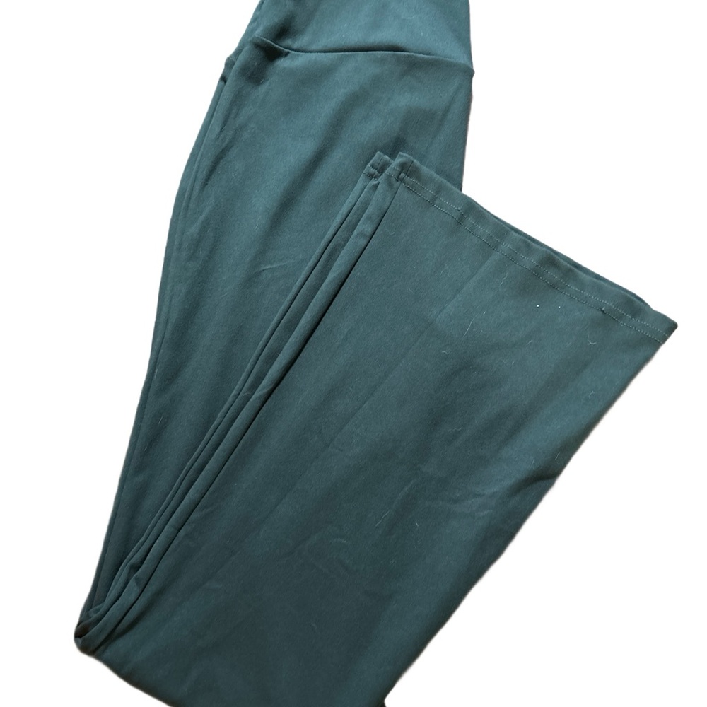 Soft Dark Teal Women's flare leggings